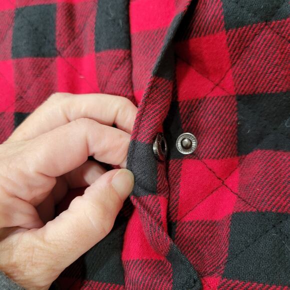 Blair Buffalo Plaid Fleece Lined Vest Size Large - Picture 7 of 10
